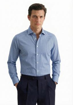 Фото рубашки Полуприлегающий силуэт Рубашка SEIDENSTICKER, цвет синий