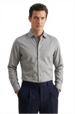 Фото рубашки Приталенный силуэт Рубашка  CAIOMARIO, цвет серый