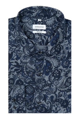 Фото рубашки Прямой силуэт Рубашка SEIDENSTICKER, цвет синий