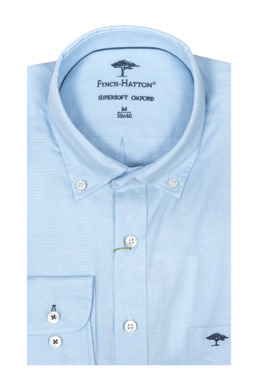 Фото рубашки Прямой силуэт Рубашка FYNCH HATTON, цвет голубой