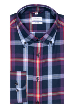 Фото рубашки Shaped Fit Рубашка SEIDENSTICKER, цвет фиолетовый