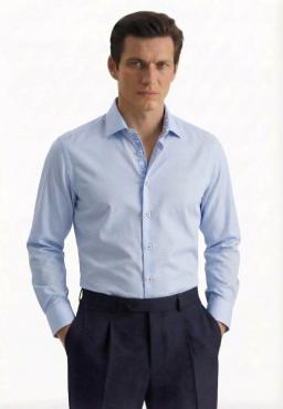 Фото рубашки Shaped Fit Рубашка SEIDENSTICKER, цвет голубой